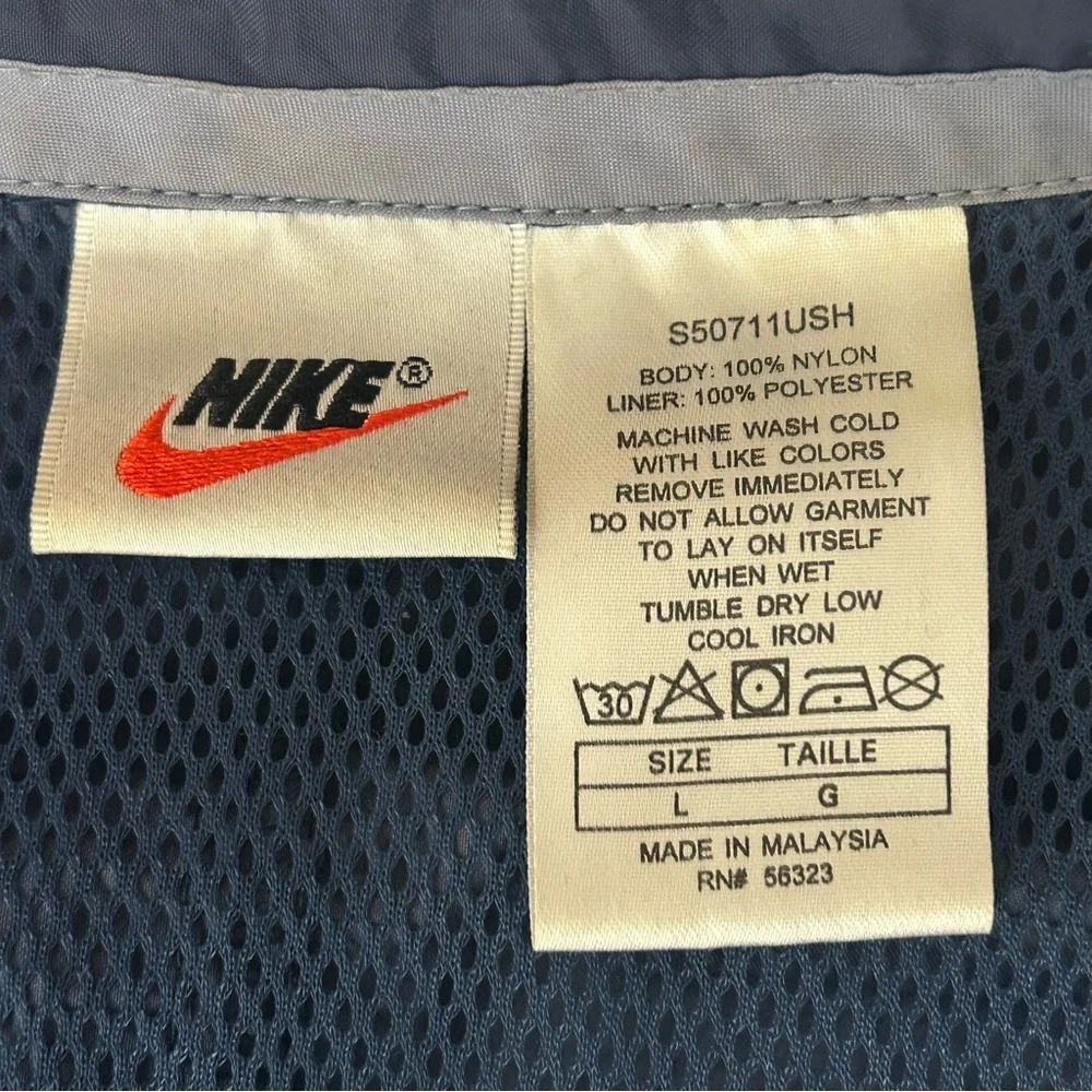 Nike Blue Windbreaker Zip‎ Up Lightweight Jacket